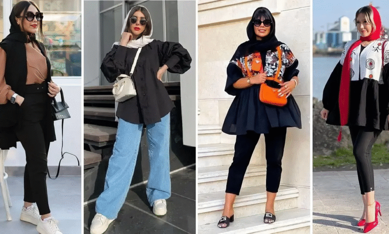 ست کردن مانتو مشکی