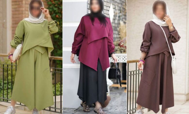 ست کردن مانتو با انواع شلوار