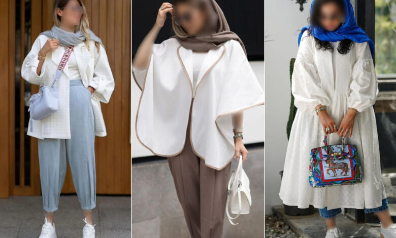 ست کردن مانتو سفید