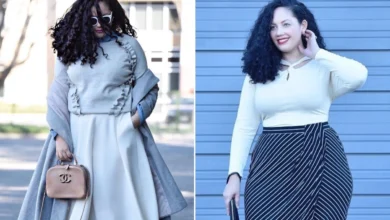 مدل مانتو برای افرادی که پهلو دارند