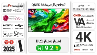 اینفوگرافی تلویزیون ال جی qned86a
